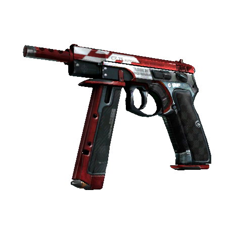 CZ75-Auto | Red Astor (Well-Worn)