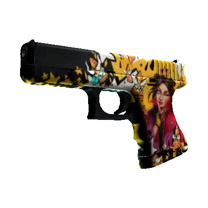 Glock-18 | Bullet Queen (Well-Worn)