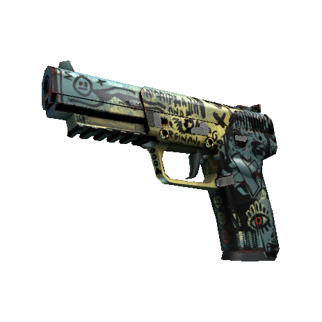 StatTrak™ Five-SeveN | Scrawl (Well-Worn)