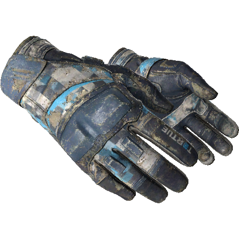 ★ Moto Gloves | Cool Mint (Battle-Scarred)