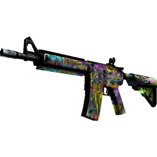 StatTrak™ M4A4 | In Living Color (Battle-Scarred)