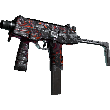 MP9 | Ruby Poison Dart (Battle-Scarred)