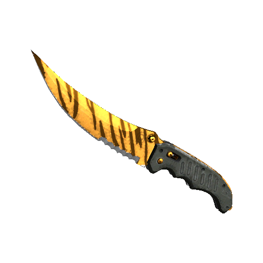 ★ StatTrak™ Flip Knife | Tiger Tooth (Factory New)