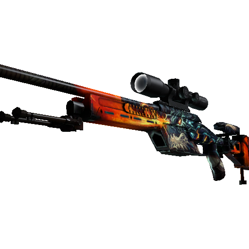 StatTrak™ SSG 08 | Dragonfire (Minimal Wear)