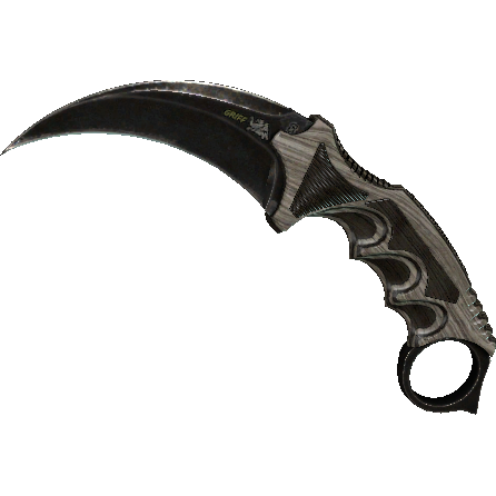 ★ Karambit | Black Laminate (Battle-Scarred)