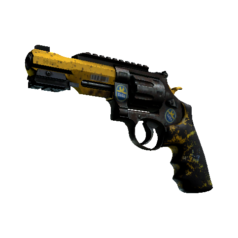 StatTrak™ R8 Revolver | Banana Cannon (Battle-Scarred)