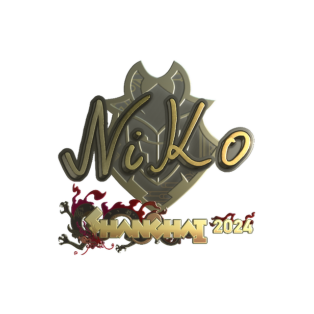 Sticker | NiKo (Gold) | Shanghai 2024