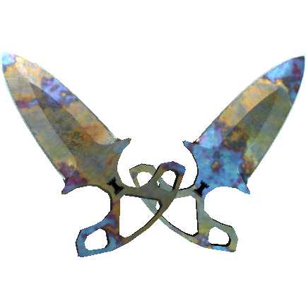 ★ Shadow Daggers | Case Hardened (Well-Worn)