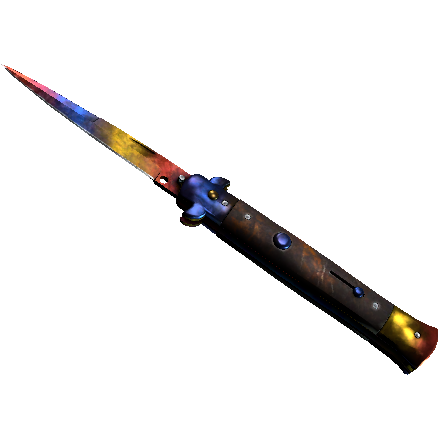 ★ StatTrak™ Stiletto Knife | Marble Fade (Minimal Wear)