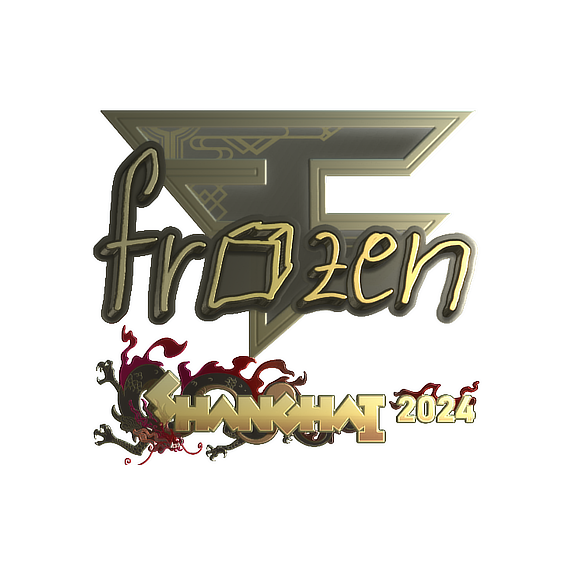 Sticker | frozen (Gold) | Shanghai 2024