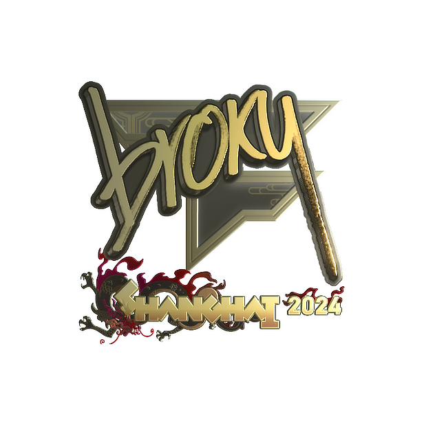 Sticker | broky (Gold) | Shanghai 2024