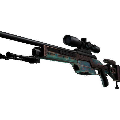 SSG 08 | Azure Glyph (Well-Worn)