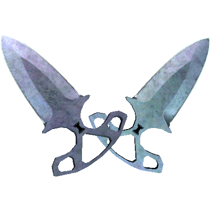 ★ Shadow Daggers | Blue Steel (Well-Worn)