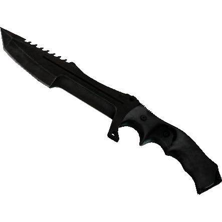 ★ StatTrak™ Huntsman Knife | Black Laminate (Battle-Scarred)