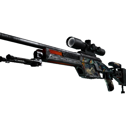 StatTrak™ SSG 08 | Dragonfire (Battle-Scarred)