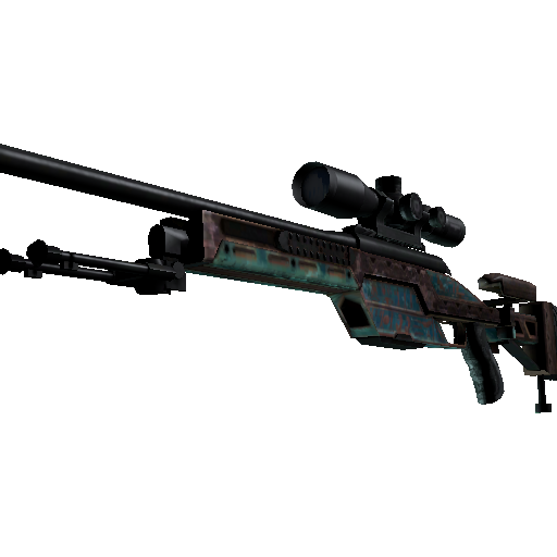 Souvenir SSG 08 | Azure Glyph (Battle-Scarred)