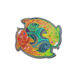 Sticker | Twin Koi (Holo)