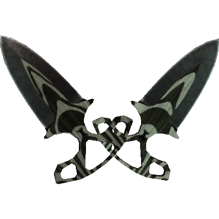 ★ Shadow Daggers | Black Laminate (Battle-Scarred)