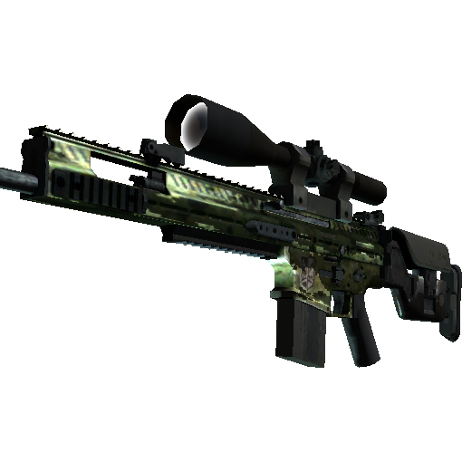 SCAR-20 | Green Marine (Battle-Scarred)