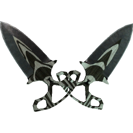 ★ Shadow Daggers | Black Laminate (Well-Worn)