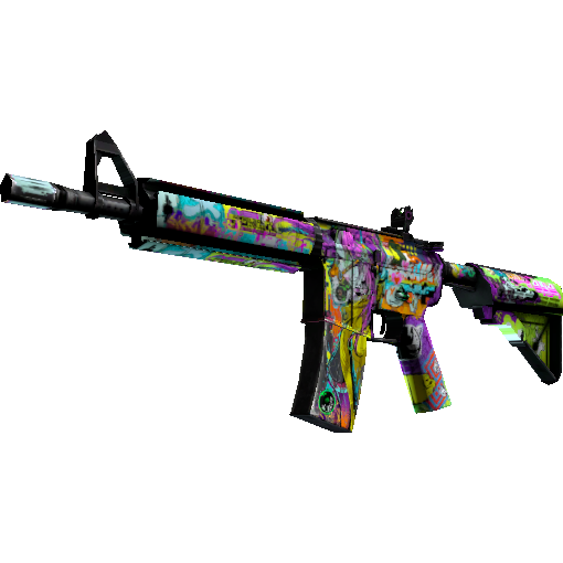 StatTrak™ M4A4 | In Living Color (Well-Worn)