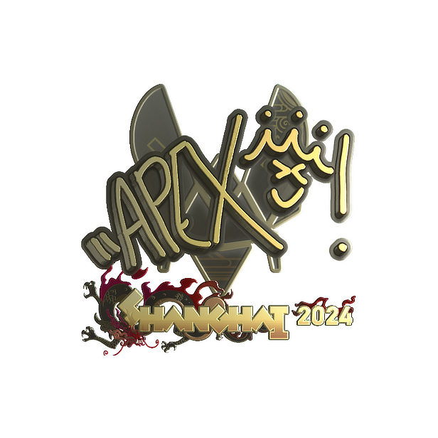 Sticker | apEX (Gold) | Shanghai 2024