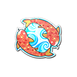 Sticker | Twin Koi