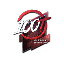 Sticker | 100 Thieves (Foil) | Boston 2018