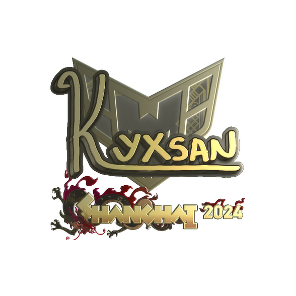 Sticker | kyxsan (Gold) | Shanghai 2024