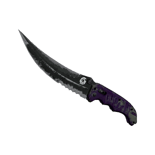 ★ StatTrak™ Flip Knife | Ultraviolet (Battle-Scarred)