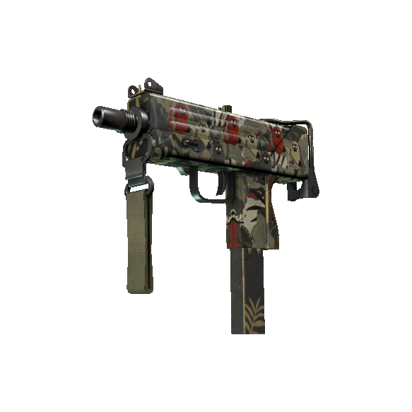 StatTrak™ MAC-10 | Monkeyflage (Battle-Scarred)