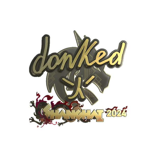 Sticker | donk (Gold) | Shanghai 2024