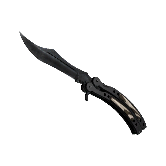 ★ Butterfly Knife | Black Laminate (Well-Worn)