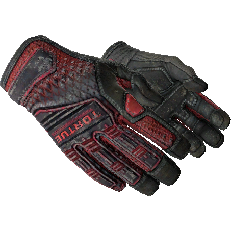 ★ Specialist Gloves | Crimson Kimono (Battle-Scarred)