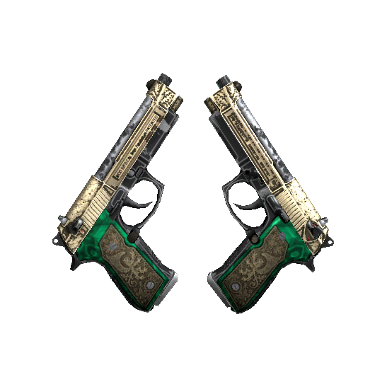 StatTrak™ Dual Berettas | Royal Consorts (Well-Worn)