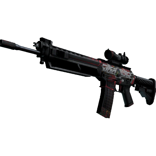 SG 553 | Cyberforce (Battle-Scarred)