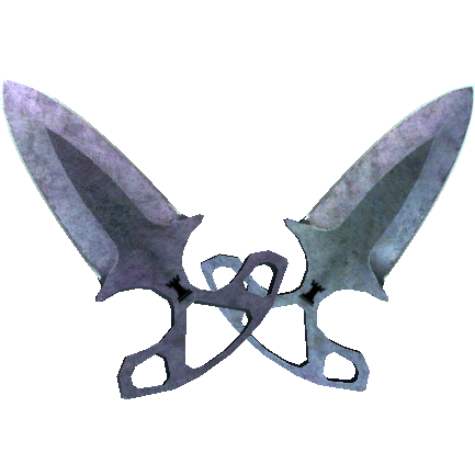 ★ Shadow Daggers | Blue Steel (Battle-Scarred)