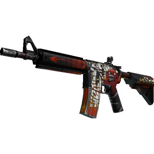 M4A4 | Hellfire (Well-Worn)