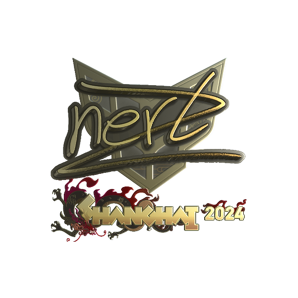 Sticker | NertZ (Gold) | Shanghai 2024