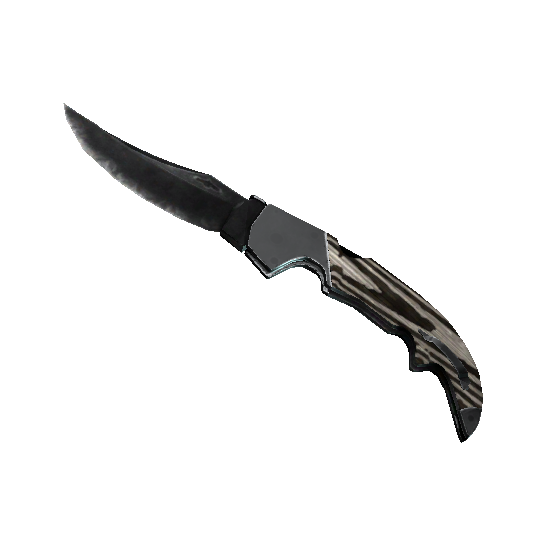 ★ StatTrak™ Falchion Knife | Black Laminate (Well-Worn)