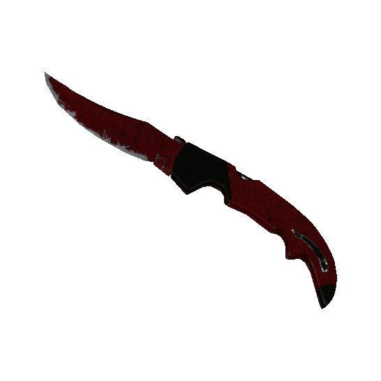 ★ Falchion Knife | Crimson Web (Well-Worn)