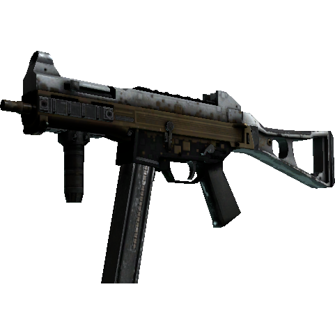 UMP-45 | Gold Bismuth (Battle-Scarred)