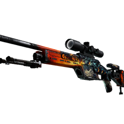 StatTrak™ SSG 08 | Dragonfire (Well-Worn)