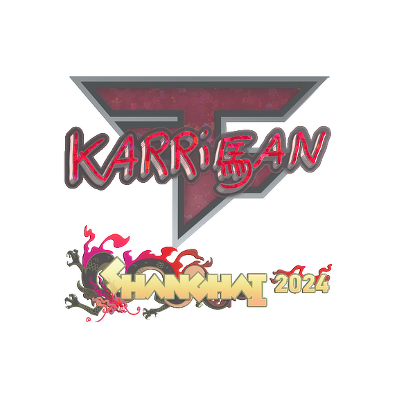 Sticker | karrigan (Glitter) | Shanghai 2024