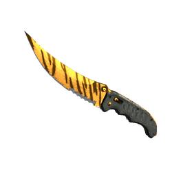 ★ StatTrak™ Flip Knife | Tiger Tooth (Minimal Wear)