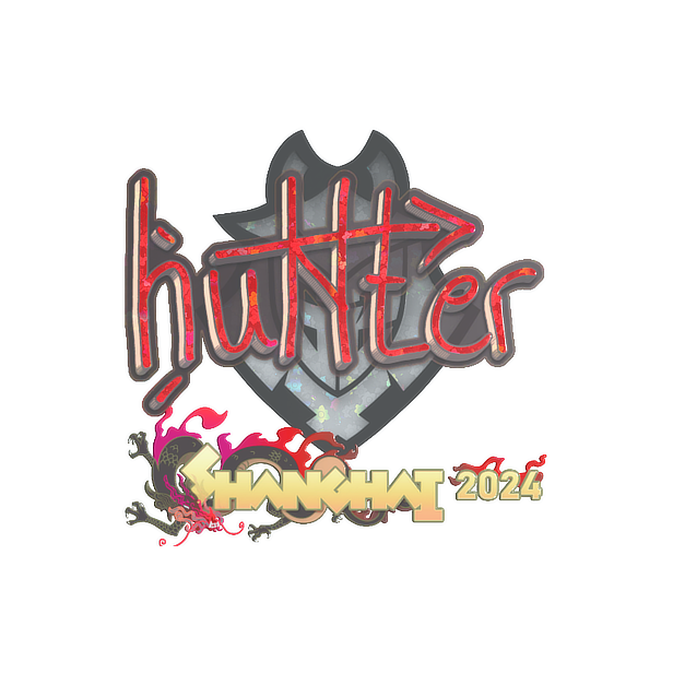 Sticker | huNter- (Glitter) | Shanghai 2024