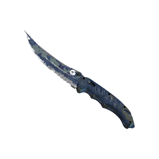 ★ StatTrak™ Flip Knife | Bright Water (Battle-Scarred)