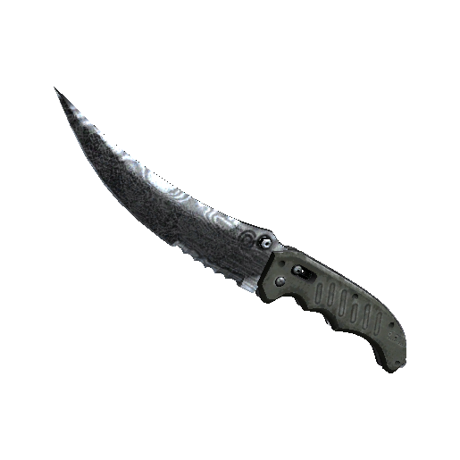 ★ Flip Knife | Damascus Steel (Battle-Scarred)