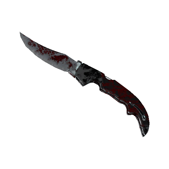 ★ Falchion Knife | Crimson Web (Battle-Scarred)