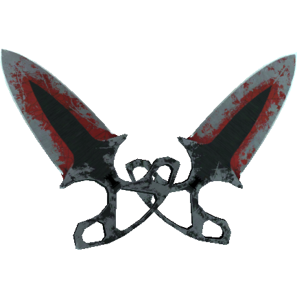 ★ Shadow Daggers | Crimson Web (Battle-Scarred)